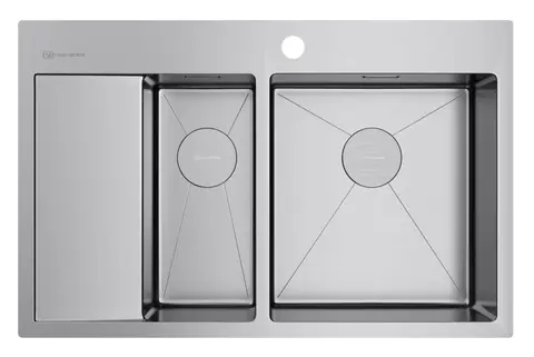 Кухонная мойка Omoikiri Akisame 78-2-IN-R (4973063) нержавеющая сталь