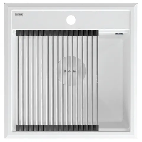 Кухонная мойка Paulmark Stepia 50 (500*510) Белый матовый 431/WH