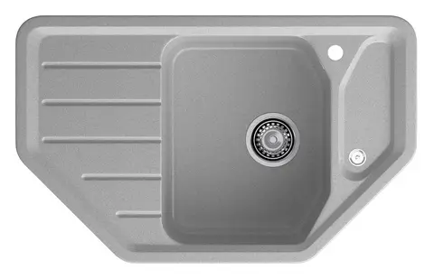 Кухонная мойка Granfest Corner 800E (790*490) Серый